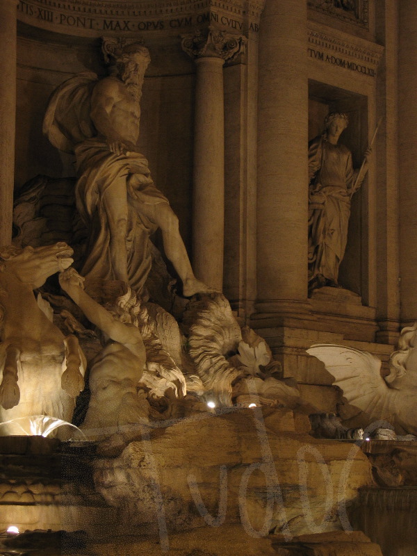 Trevi Fountain at night