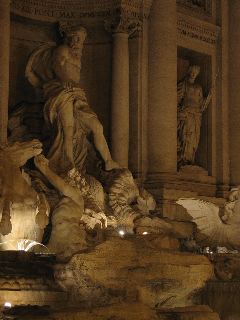 Trevi Fountain at night