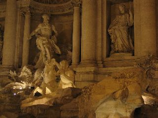 Trevi Fountain at night