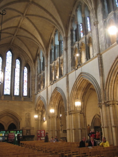 The leaning wall of Christ Church Cathedral