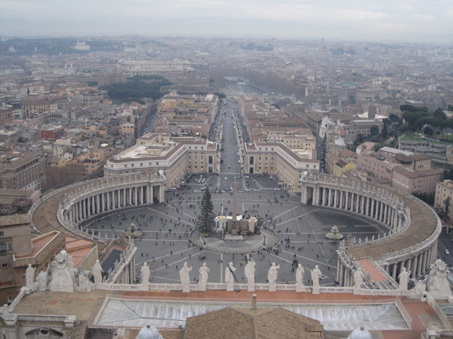 from the dome at St Peter's