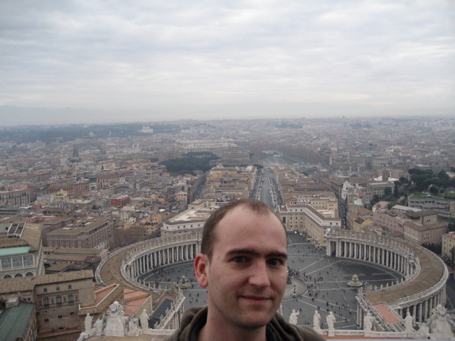 from the dome at St Peter's