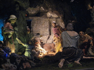 indoor Vatican nativity