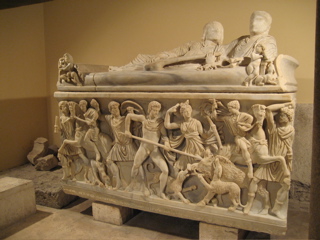 Sarcophagus with the Calydonian boar hunt, the Capitoline Museums