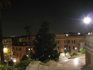 from the top of the Spanish Steps