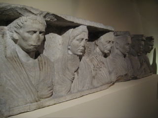 Funery relief with six figures, Centrale Montemartini