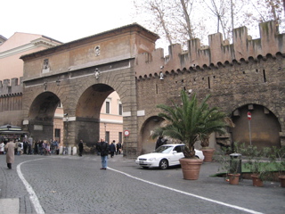 north gate back to Rome