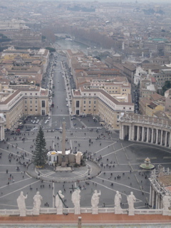 from the dome at St Peter's