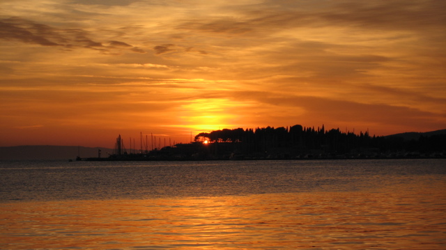 Sunset in Split, January 20th 2007