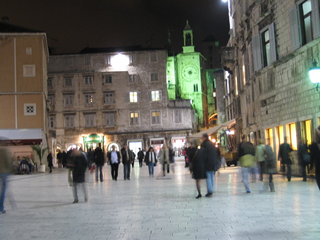 Square outside the hostel