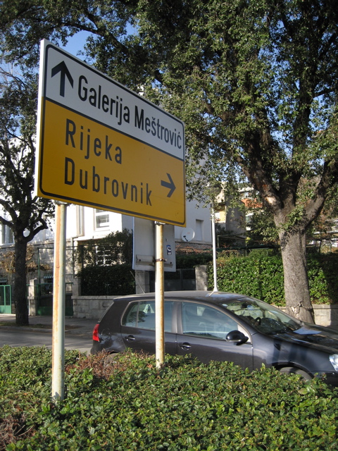 Street Sign and VW Golf