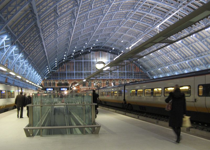 The new St Pancras Eurostar terminal