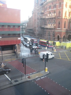 St Pancras from the hostel window