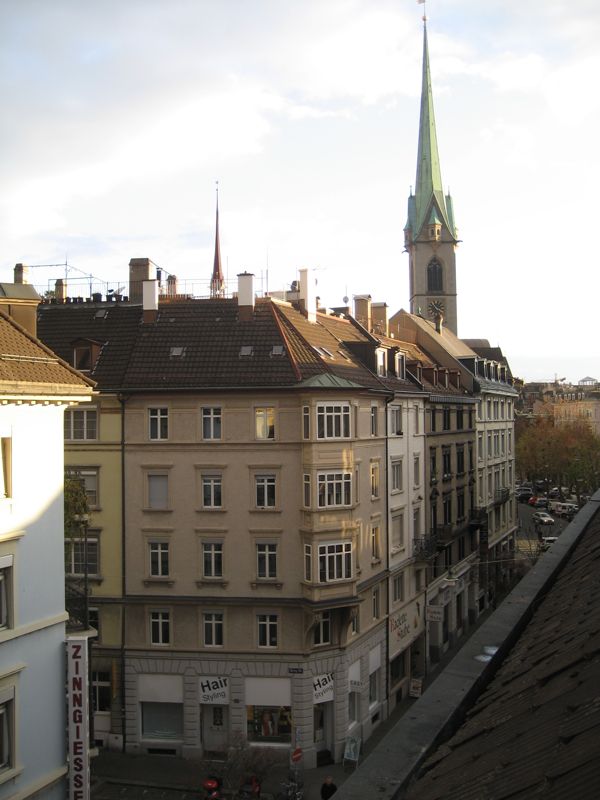 Zuerich, from hotel