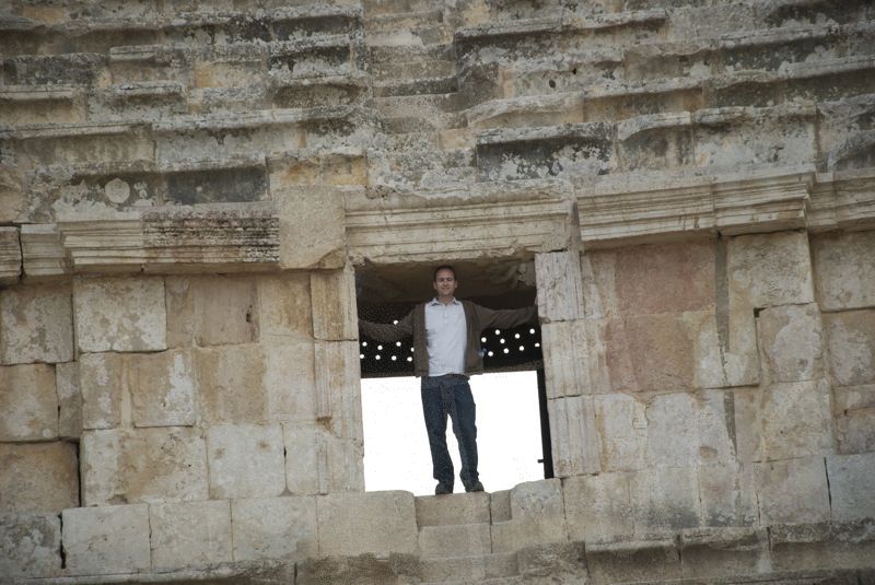 At the theater in Jerash